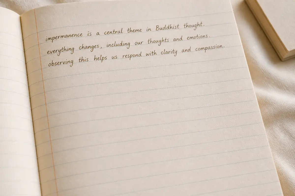 Handwritten study notes in an open notebook